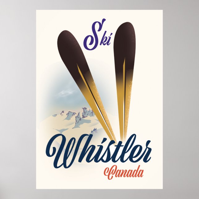 Whistler Canada Skipposter Poster (Vorne)