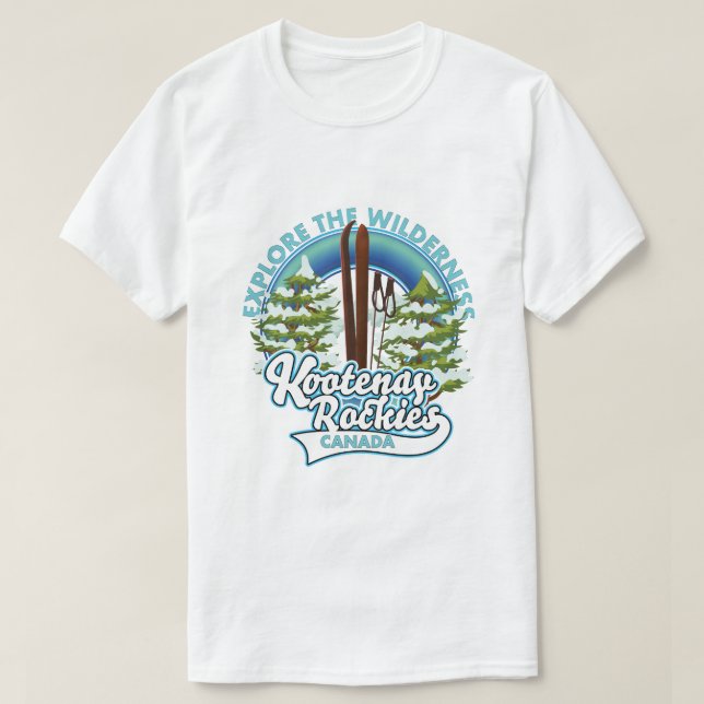 Whistler Kanada, erkunden Sie die Wildnis, Skigo T T-Shirt (Design vorne)