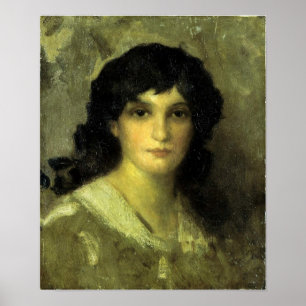 Whistler - Kopf einer jungen Frau Poster