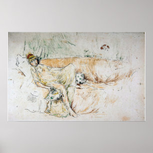 Whistler - Liegende drapierte Figur Poster