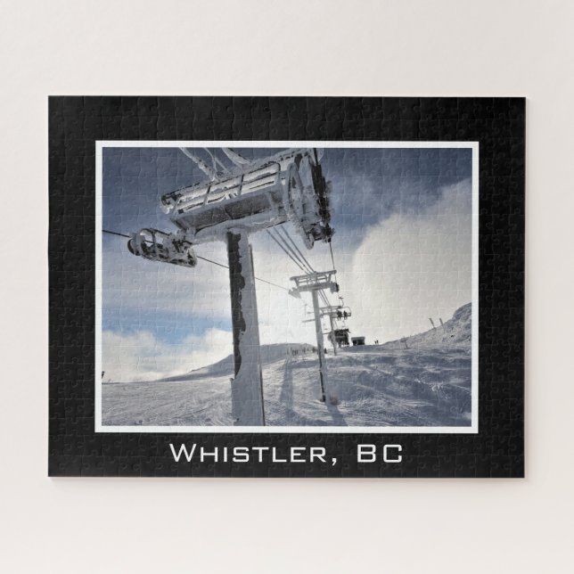 Whistler Mountain BC Kanada Snowboardpiste Snowpar Puzzle (Horizontal)