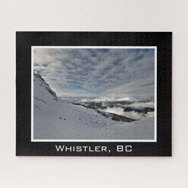 Whistler Mountain BC Kanada Snowboardpiste Snowpar Puzzle (Horizontal)