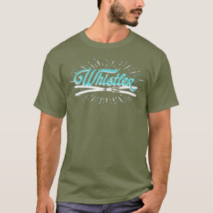 Whistler Mountain Winter Skifahrer Whistler BC T-Shirt