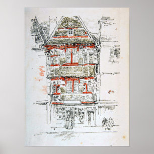 Whistler - Red House Paimpol Poster