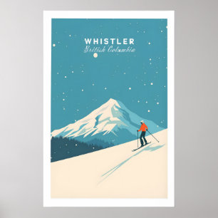 Whistler-Skiplakat 1 Poster