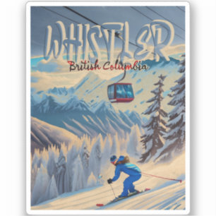 Whistler Vancouver British Columbia Kanada 1950er Aufkleber