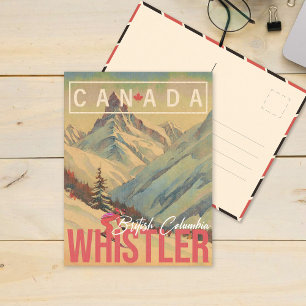Whistler Vancouver British Columbia Kanada Skifahr Postkarte
