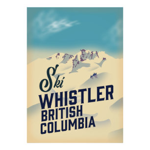 Whistler, Vancouver British Columbia Ski-Plakat Fotodruck
