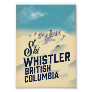 Whistler, Vancouver British Columbia Skipposter Fotodruck