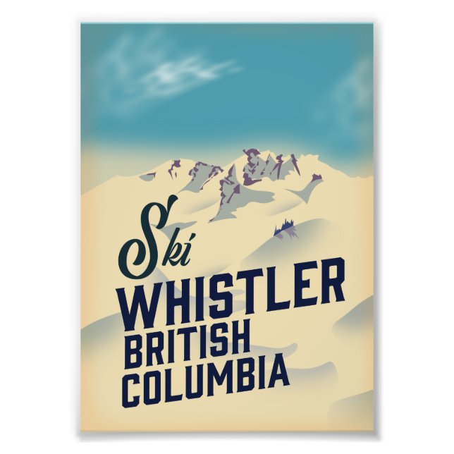 Whistler, Vancouver British Columbia Skipposter Fotodruck (Vorne)