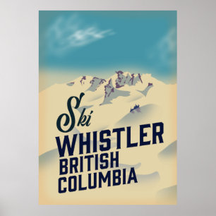 Whistler, Vancouver British Columbia Skipposter Poster