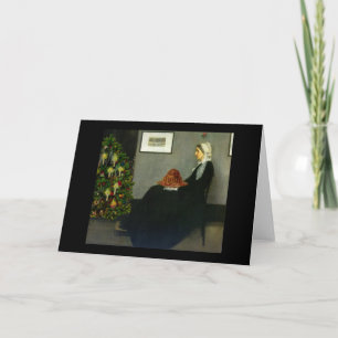 Whistler's Mother Christmas Card Feiertagskarte