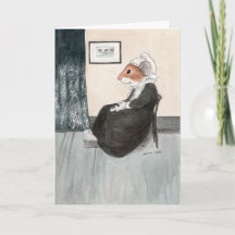 Whistler's Mother Mouse Muttertagskarte