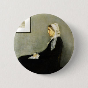 Whistler's Mother von James Abbott McNeill Whistle Button