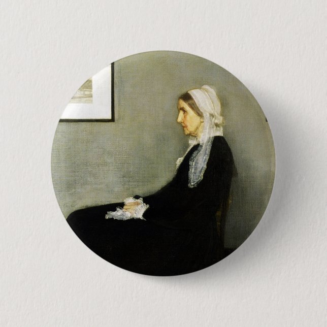 Whistler's Mother von James Abbott McNeill Whistle Button (Vorderseite)