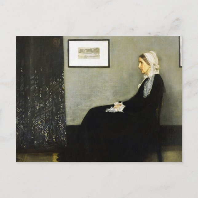 Whistler's Mother von James Abbott McNeill Whistle Postkarte (Vorderseite)