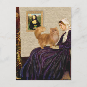 Whistlers Mutter - Rote Perserkatze Postkarte