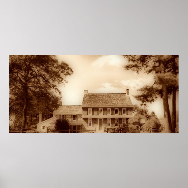 Whitall House Sepia HDR Poster (Vorne)