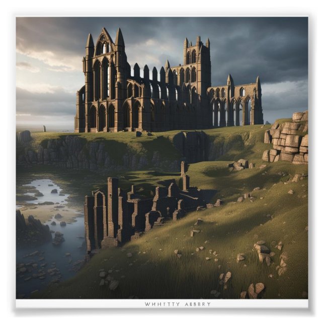Whitby Abbey Fotodruck (Vorne)