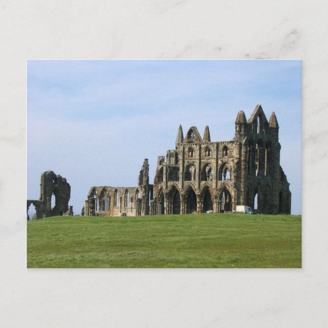 Whitby Abbey in North Yorkshire Postkarte (Vorderseite)