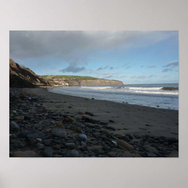 Whitby Beach Scene Poster (Vorne)