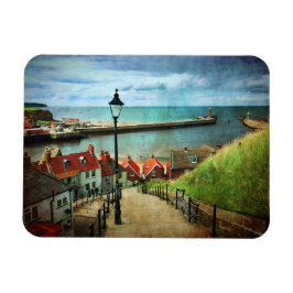 Whitby Harbour von 199 Stufen Magnet
