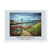 Whitby Harbour von 199 Stufen