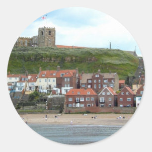 Whitby in North Yorkshire Runder Aufkleber