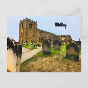 Whitby St. Mary's Church Graveyard  Postkarte
