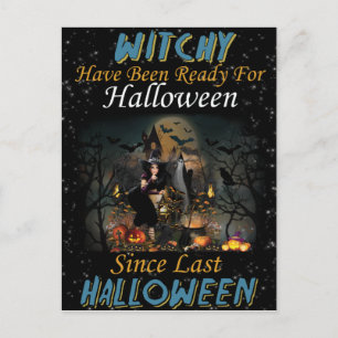 Whitchy sagt glückliche Halloween Postkarte