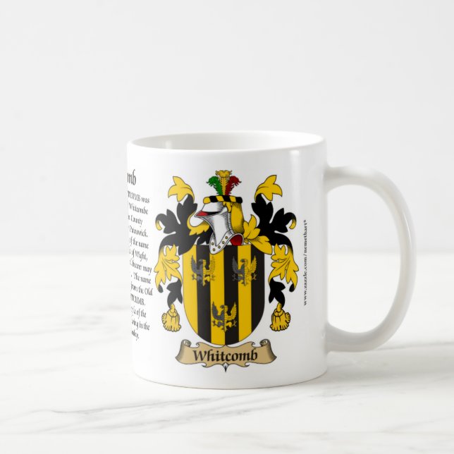 Whitcomb, der Ursprung, die Bedeutung und das Kaffeetasse (Rechts)