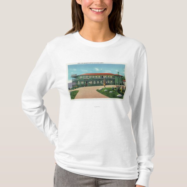 Whitcomb Gipfel-Hotelund Andenkenshoppe-Ansicht T-Shirt (Vorderseite)
