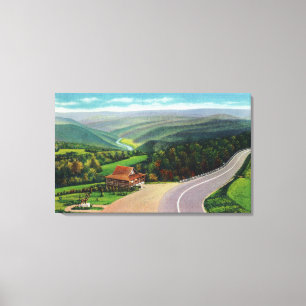 Whitcomb Summit of Deerfield River Valley Leinwanddruck