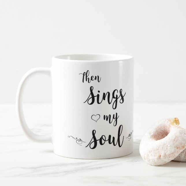 White 11 oz Classic Tasse (Mit Donut)