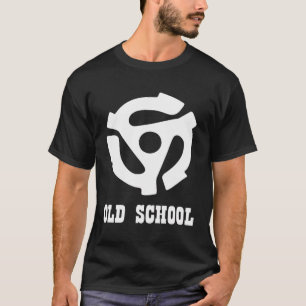 White 45 Rmp Record Player-Adapter T-Shirt