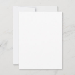 White 4,25" x 5,6" Matte Blank Hochzeitseinladung Postkarte