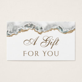 White Agate Geschenkkarte