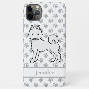 White Alaskan Klee Kai Niedlich Dog & Name Case-Mate iPhone Hülle