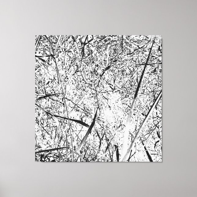 White Alien Grass Leinwanddruck (Vorderseite)