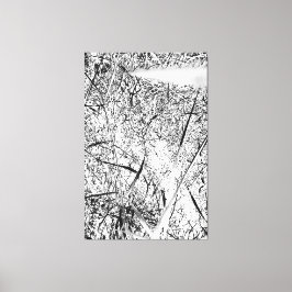 White Alien Grass Leinwanddruck