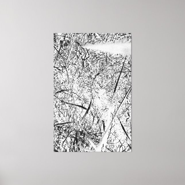 White Alien Grass Leinwanddruck (Vorderseite)