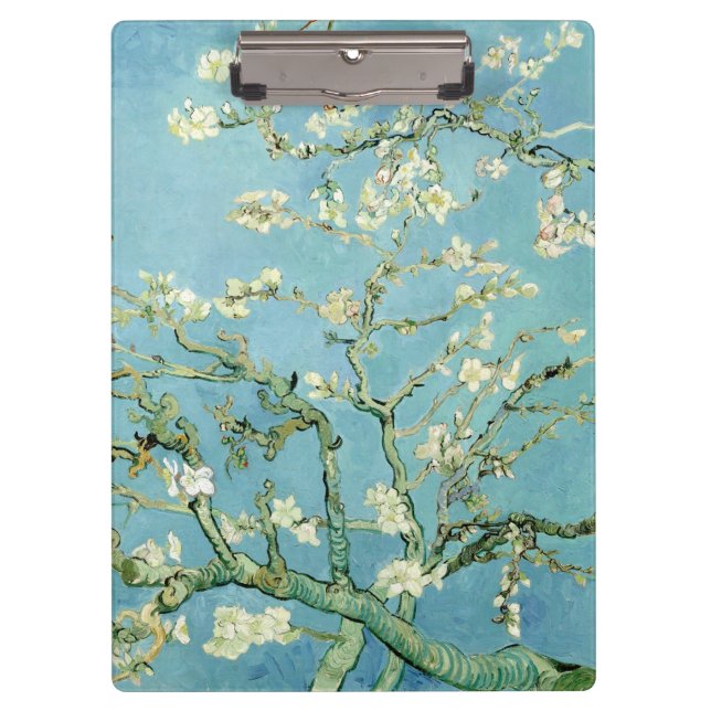 White almond blossom by Vincent Van Gogh Klemmbrett (Vorderseite)