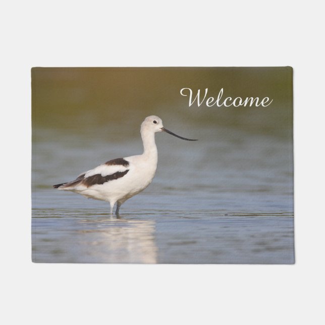 White American Avocet Fußmatte (Vorderseite)