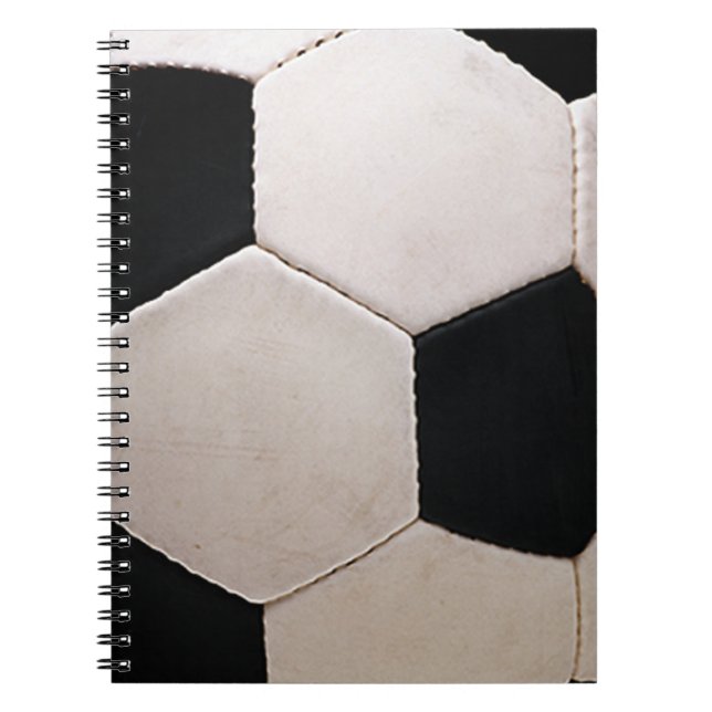 White and Black Soccer Ball Notizblock (Vorderseite)