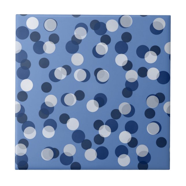 white and blue polka dot fliese (Vorderseite)