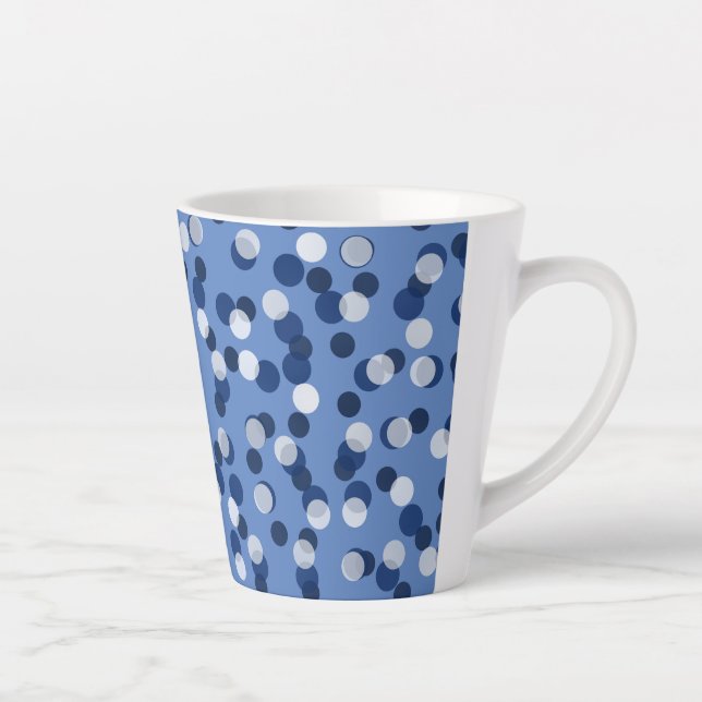 white and blue polka dot milchtasse (Rechts)