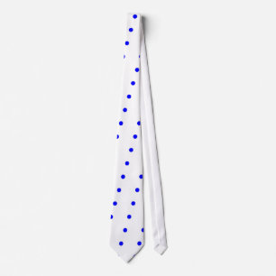 White and blue polka dot necktie krawatte
