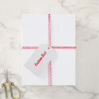 White and Bright Red Script Template