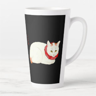 White and Ginger Japanese Cat Milchtasse