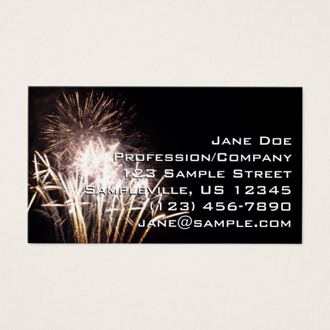 White and Gold Fireworks I Patriotic Celebration (Vorderseite)